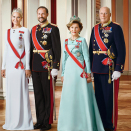 Norges Kongepar og Kronprinspar. Foto: Jørgen Gomnæs, Det kongelige hoff